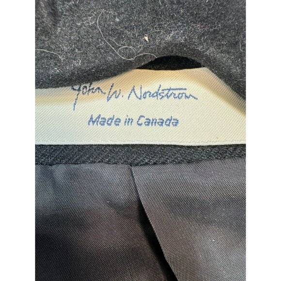John W. Nordstrom Mens Black Cashmere Blazer Jacket Size 42 L-T Made In Canada - Picture 2 of 12